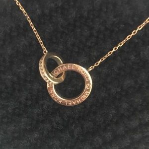 Michael Kors gold tone necklace